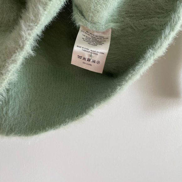 Anthropologie Rosie Neira Aubade Crew Neck Sweater Size XS Mint Green - Picture 9 of 12